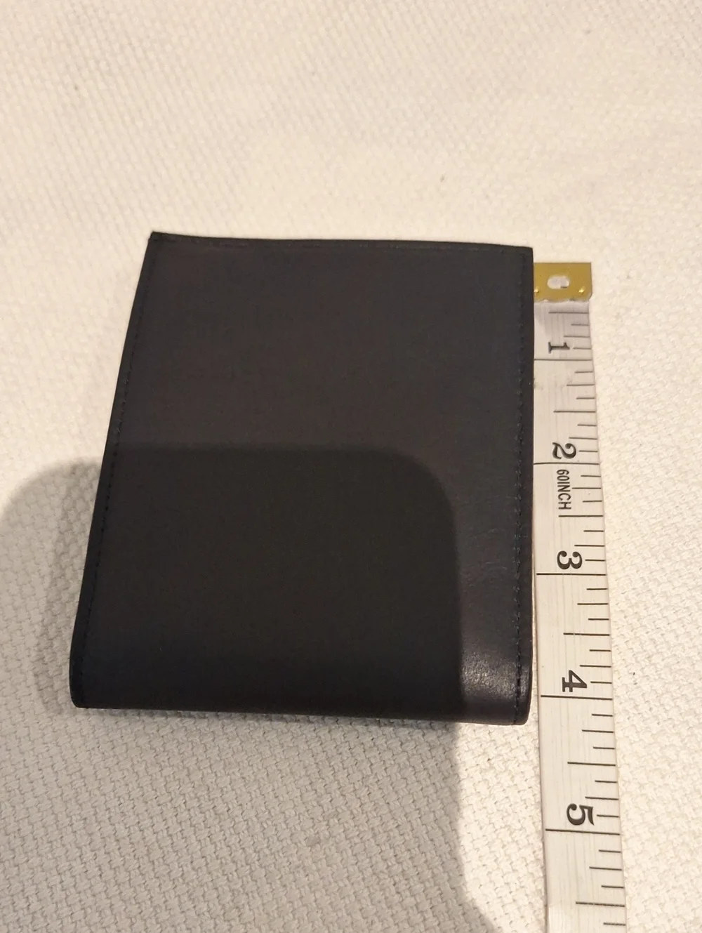 Men's Black Soft Nappa Leather Bi-Fold Wallet - Classic Card Holder